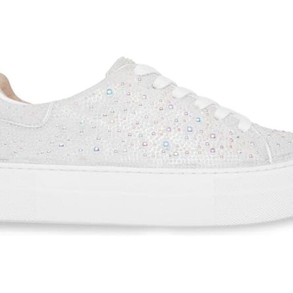 Betsey Johnson Women's Sidny Sneaker, Pearl, 6.5 - Picture 4 of 4